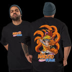 Naruto Kurama Nine-Tails Graphic T-Shirt for Men