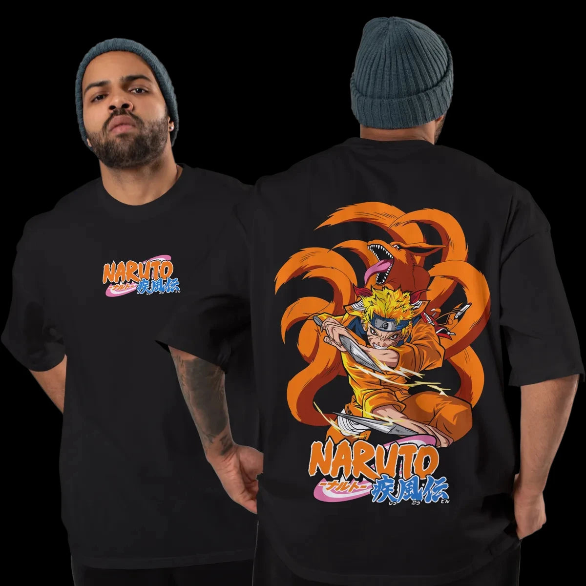 Naruto Kurama Nine-Tails Graphic T-Shirt for Men