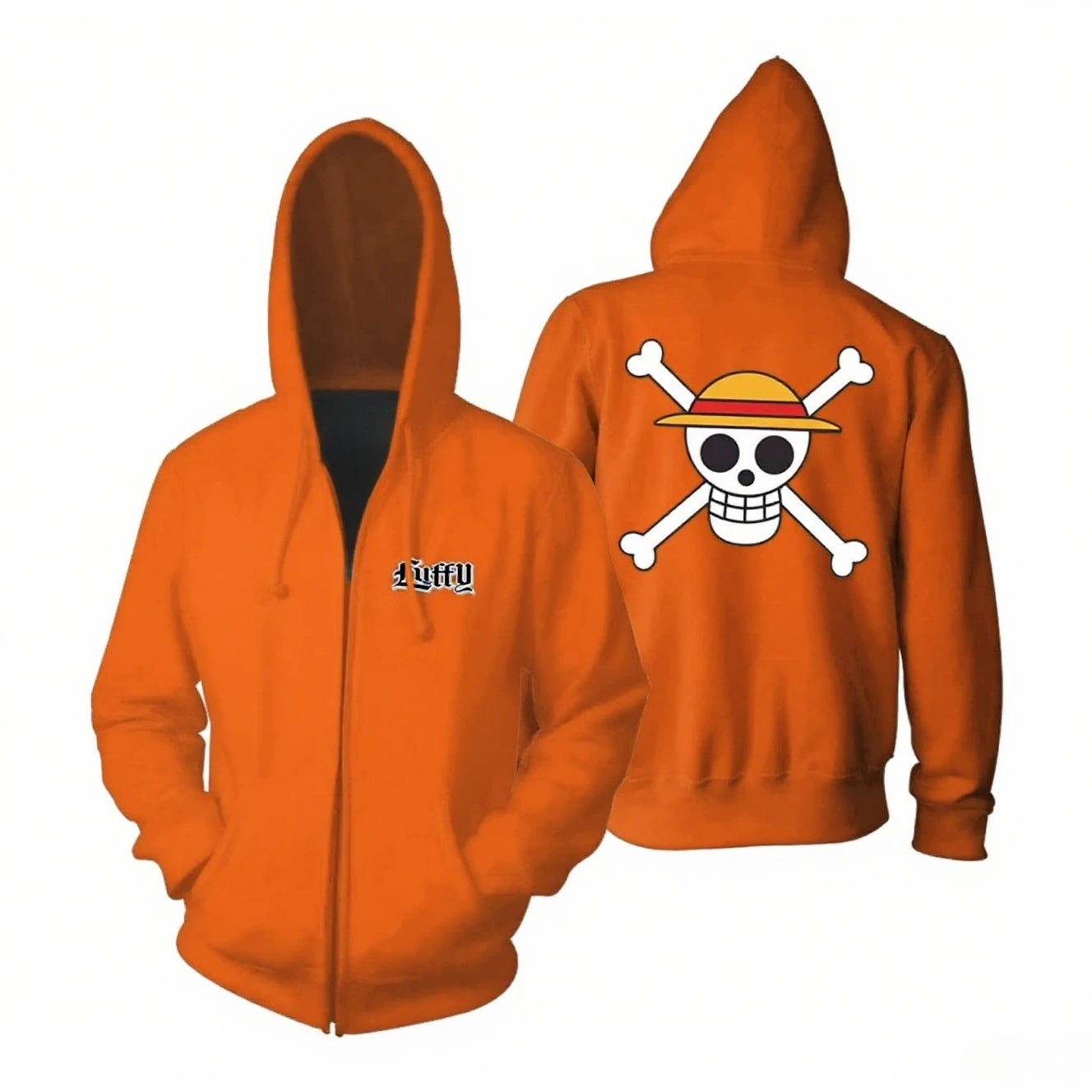 One Piece Luffy Zip Up Hoodie - Anime Streetwear