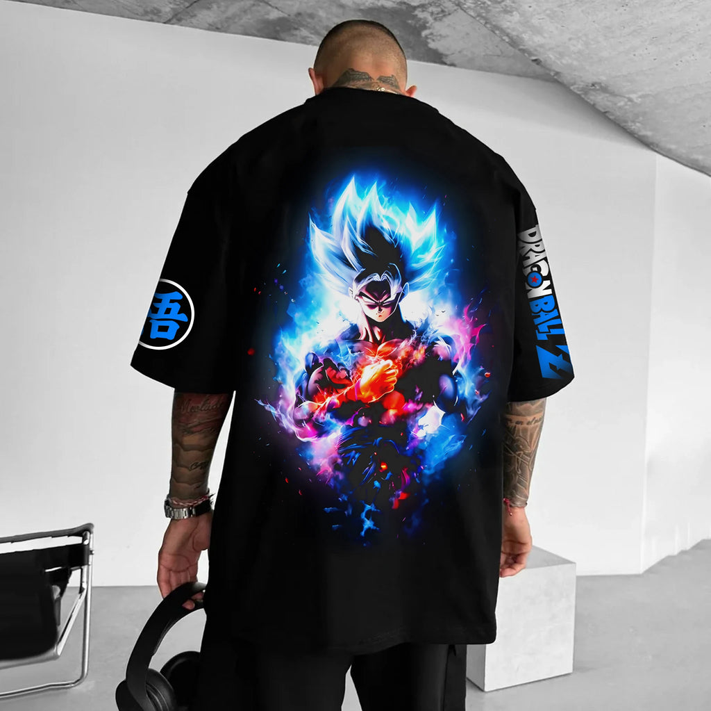 2026 Summer Dragon Ball Wukong T-shirt - Retro Oversized
