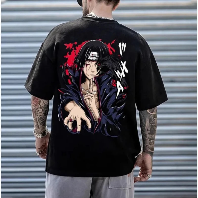 Itachi Uchiha T-shirt for Men - Anime Cotton Top