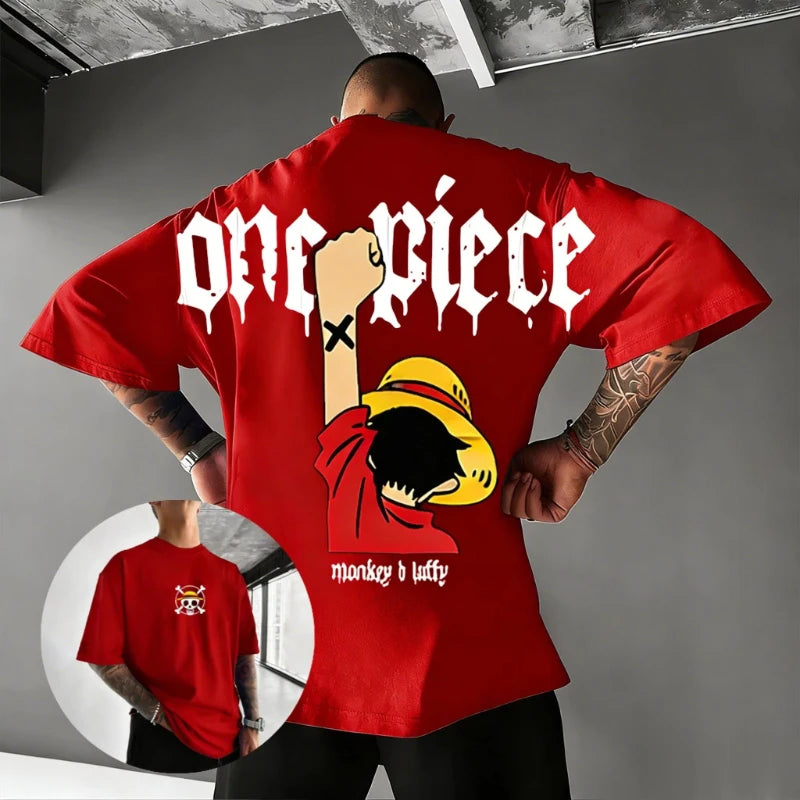 Oversized Vintage Luffy Anime T-Shirt for Men & Women