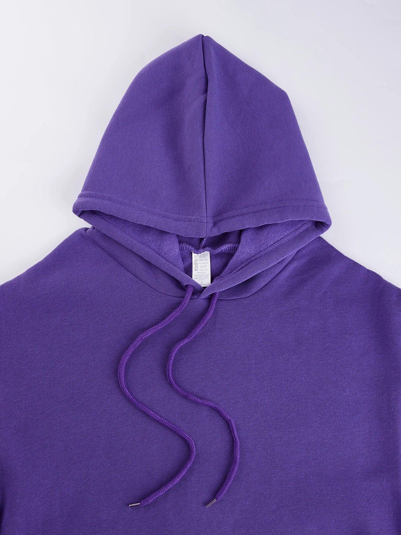 Nope Not Today Art Letter Printing Women Hoodies Loose Fleece Hoodie All-Match Pocket Pullovers Autumn Multicolor Woman Hoody - cankarfashion