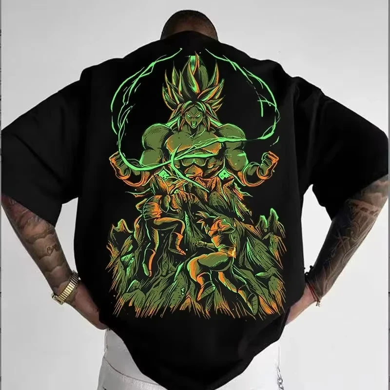 2026 Dragon Ball Print Gym T-shirt for Men and Women