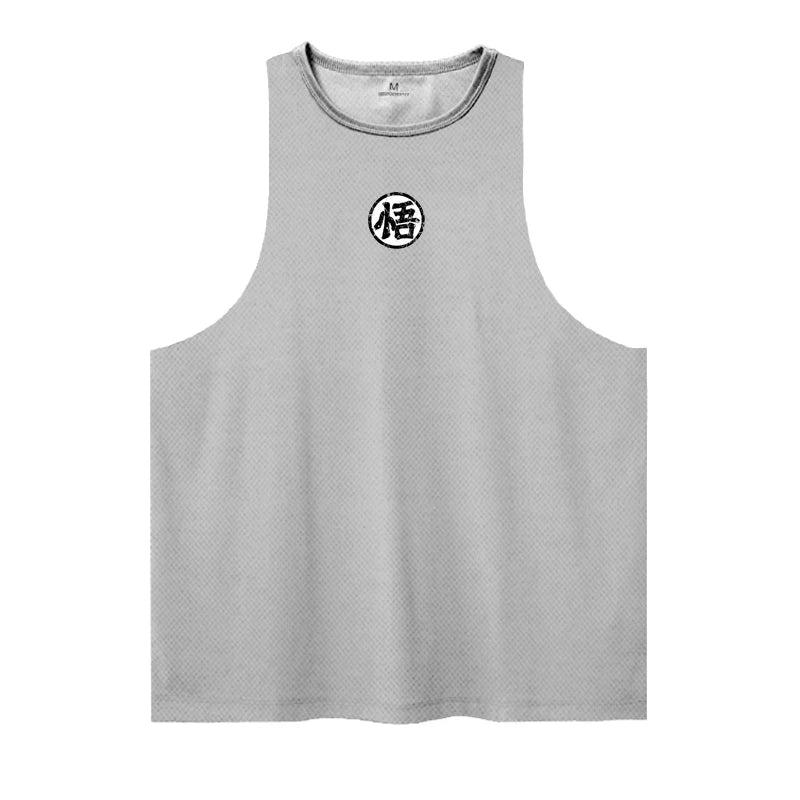 Anime goku Wu Font Funny Men's Tank Top