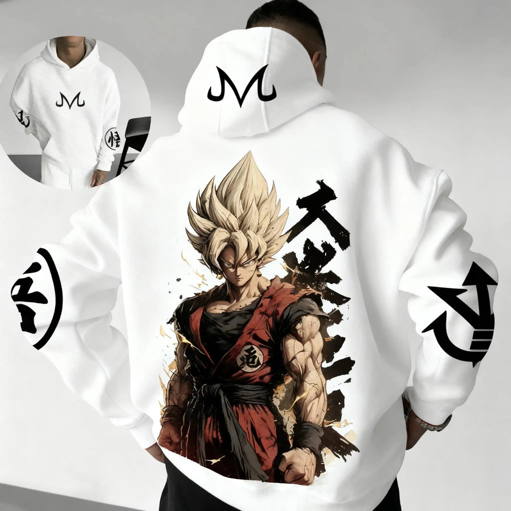 2026 Winter Dragon Ball Retro Hoodie - Super Saiyan