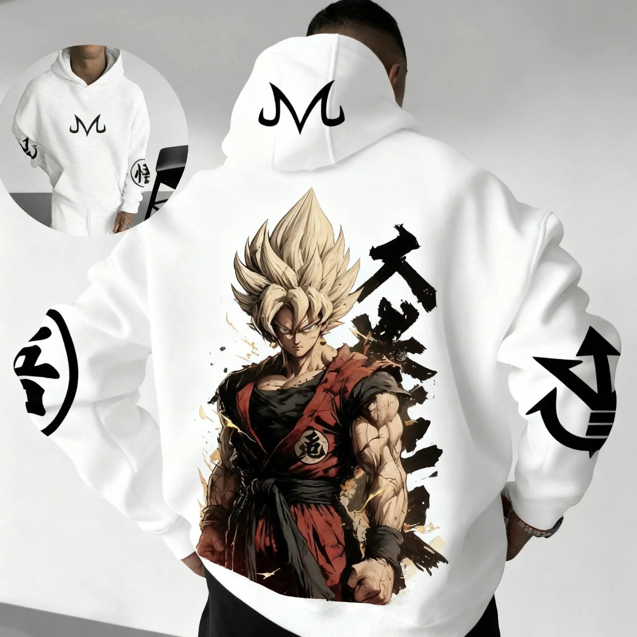 2026 Winter Dragon Ball Retro Hoodie - Super Saiyan