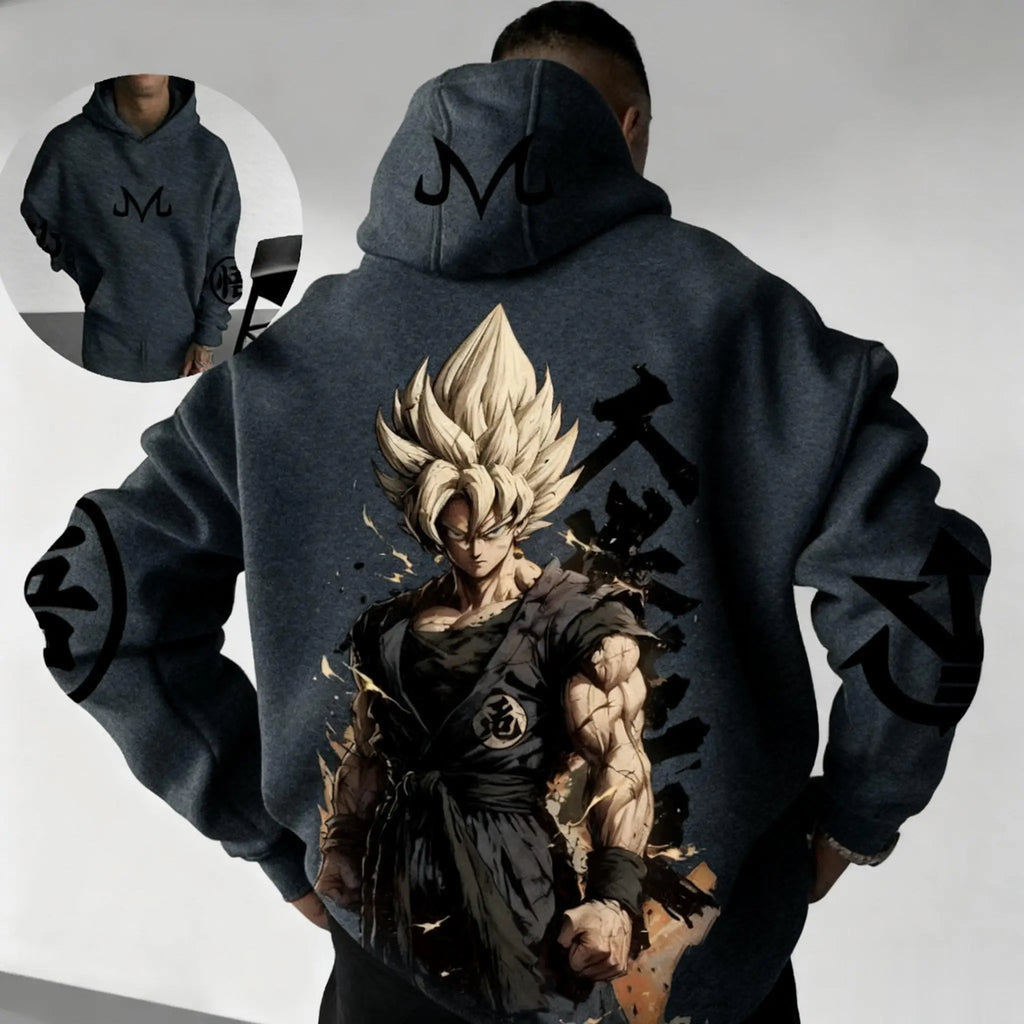 2026 Winter Dragon Ball Retro Hoodie - Super Saiyan
