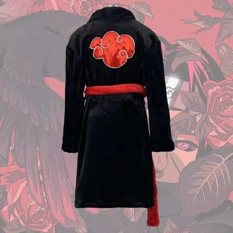 Cute Naruto Red Cloud Spring Pajamas Nightgown