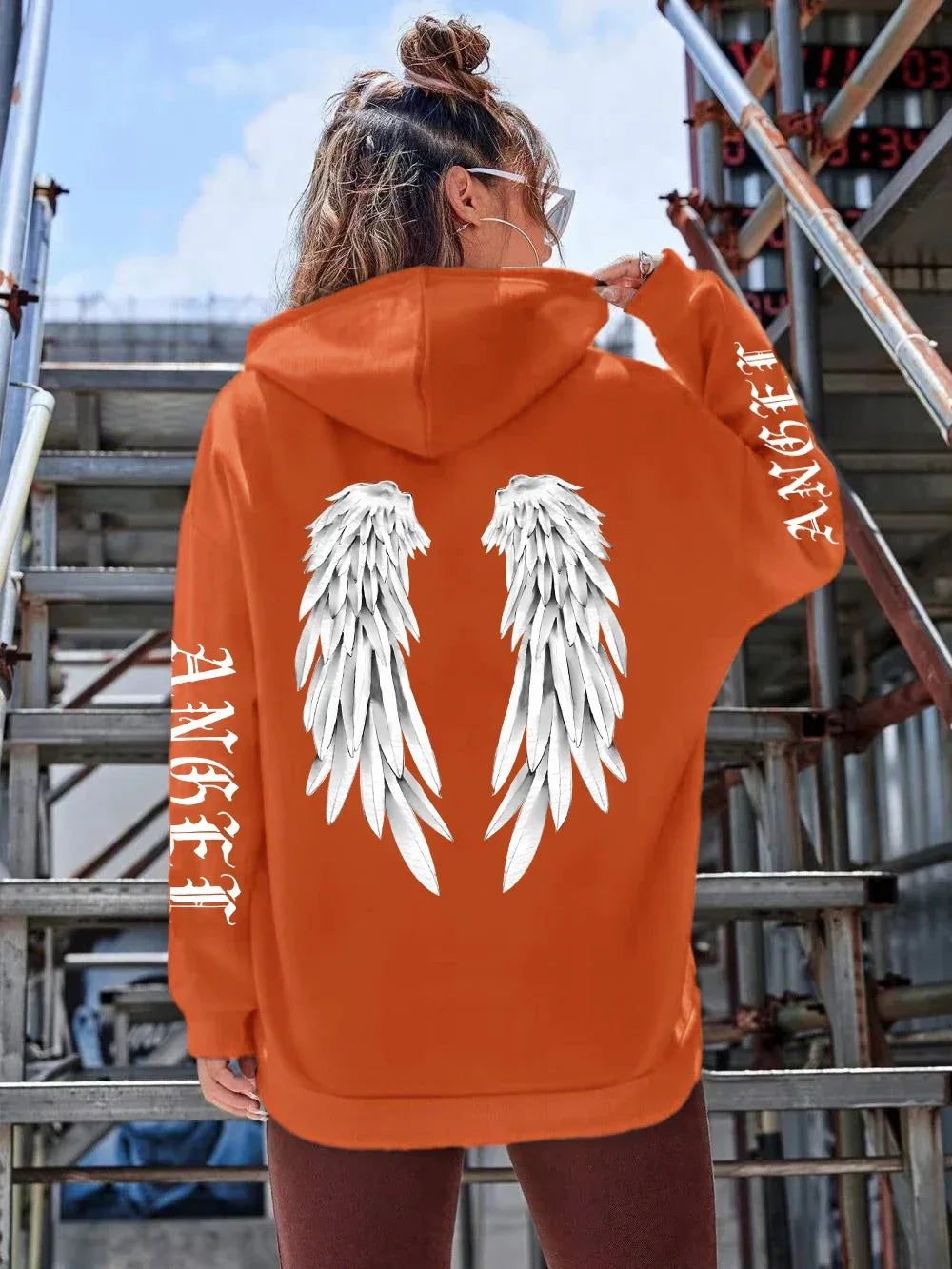 Beautiful Angel Wings Printed Hoodies Women Warm Comfortable Casual Hoodie Fashion Classic Hoody Loose Original Basic Clothes - cankarfashion