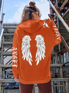 Beautiful Angel Wings Printed Hoodies Women Warm Comfortable Casual Hoodie Fashion Classic Hoody Loose Original Basic Clothes - cankarfashion