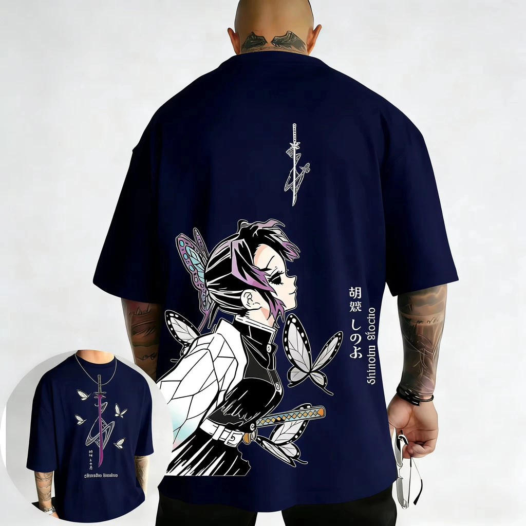 Demon Slayer Shinobu Anime Printed T-Shirt