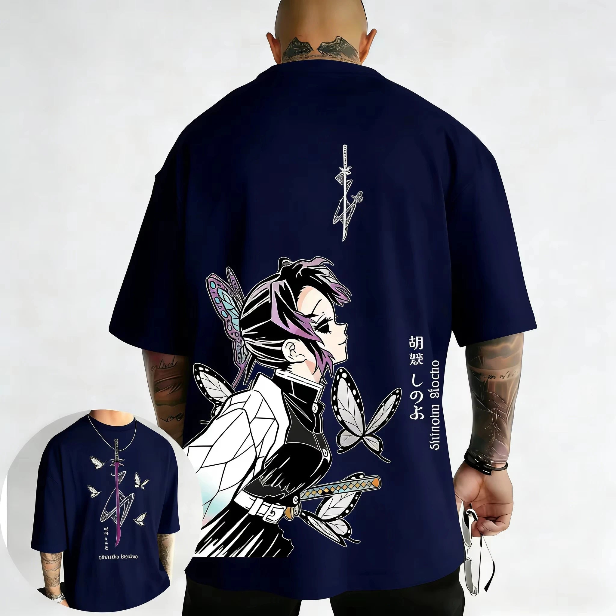 Demon Slayer Shinobu Anime Printed T-Shirt