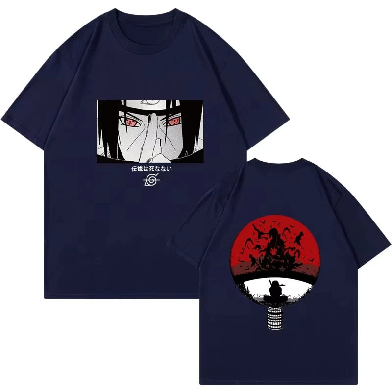 2026 Japanese Naruto Uchiha Itachi Printed T-shirt