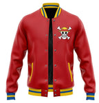 Anime One Piece Luffy Pattern Oversized Jacket