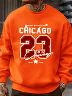 Chicago Number 23 Jersey Prints Male Sweatshirt Trendy Hip Hop Streetwear Crewneck Autumn Clothes Fleece Casual Pullover - cankarfashion