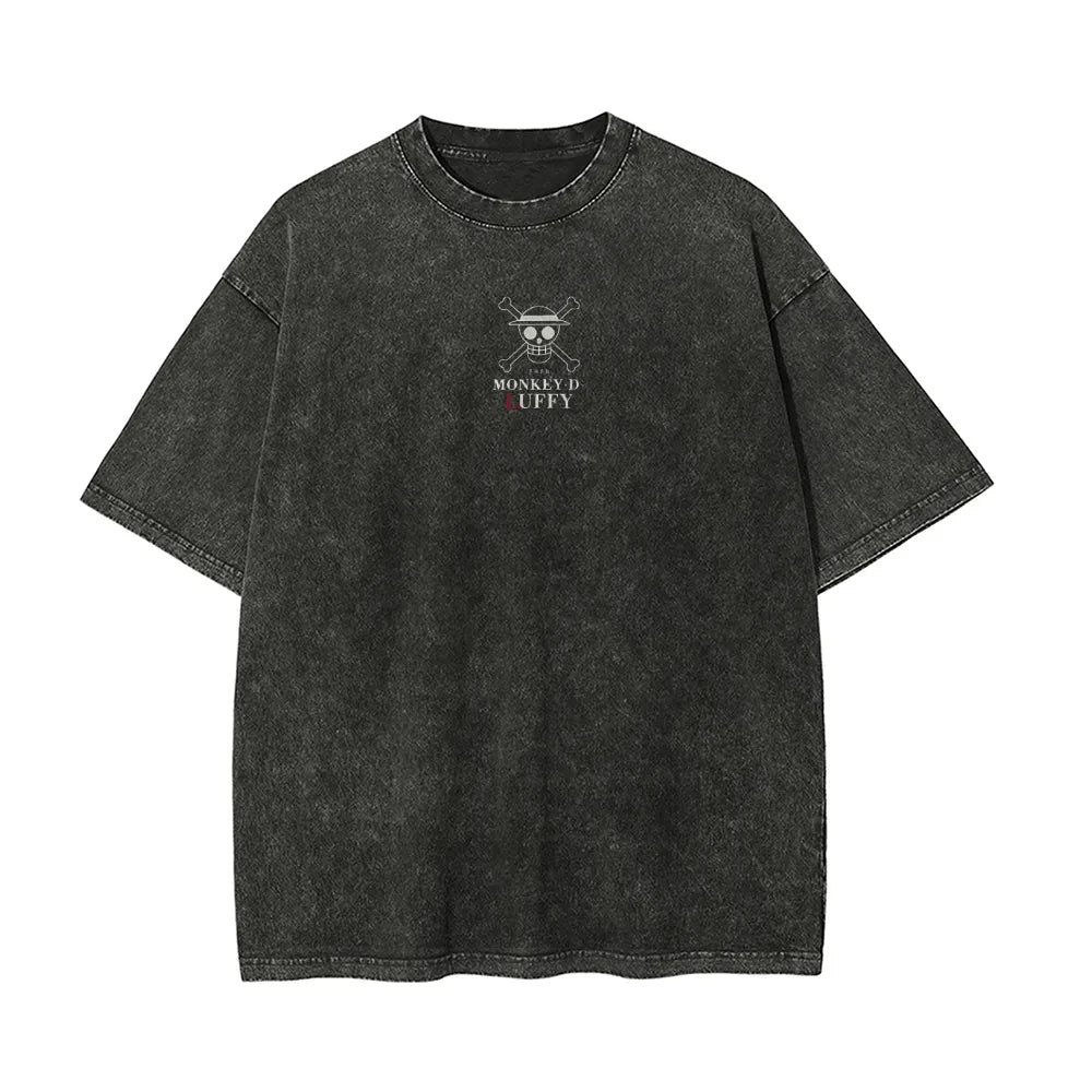 Monkey D Luffy Vintage Acid Wash T-Shirt