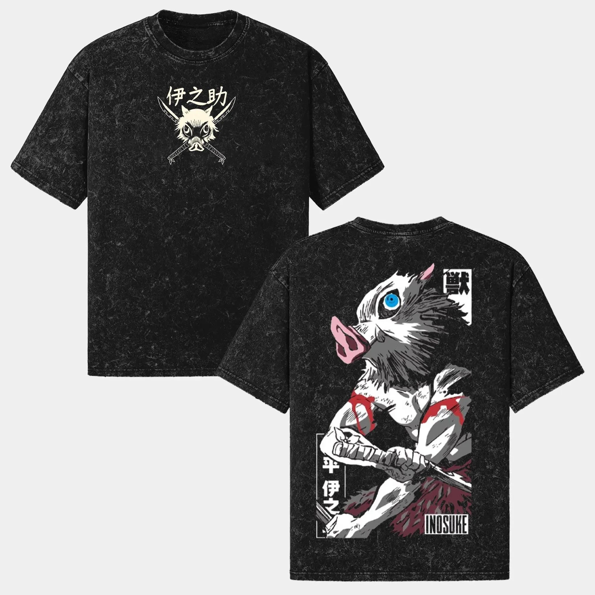 Inosuke Demon Slayer Double-Sided Graphic Tee
