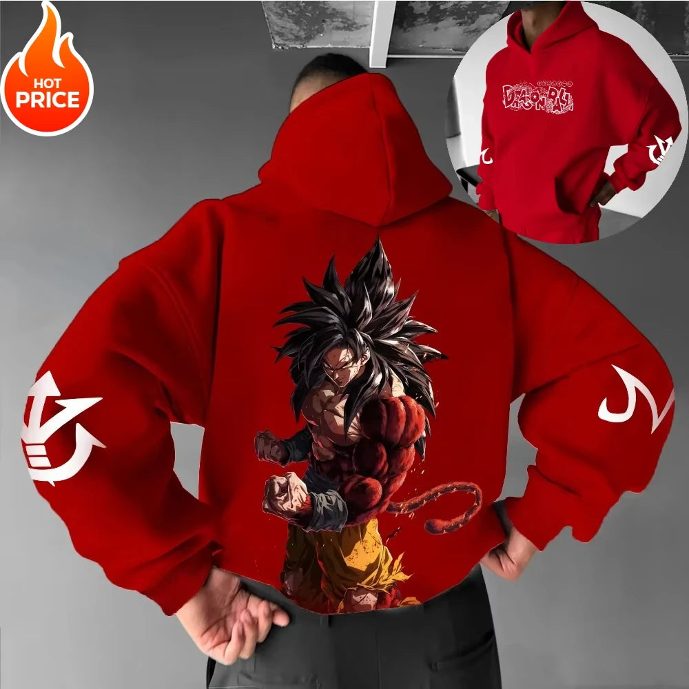 2026 Winter Dragon Ball Super Saiyan Retro Hoodie