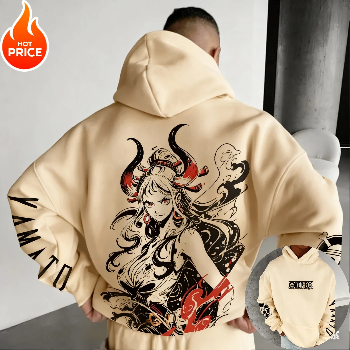 ONE PIECE Yamato Oversized Hoodie for Winter