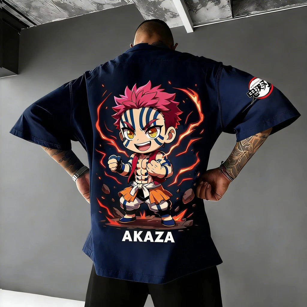 Anime Demon Slayer Akaza Nezuko Tanjiro T-Shirt