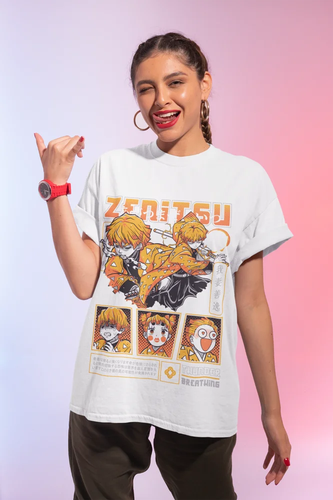 Agatsuma Zenitsu T-Shirt - Demon Slayer Halloween
