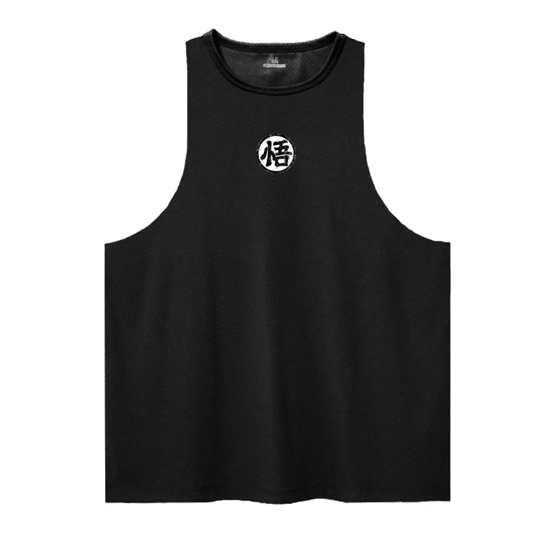 Anime goku Wu Font Funny Men's Tank Top