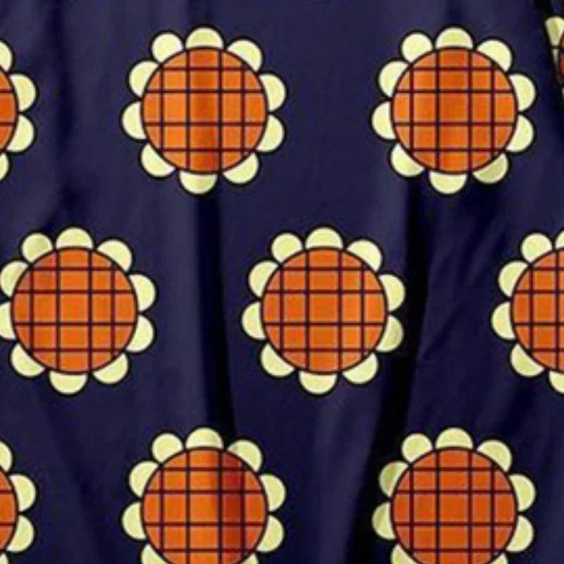 Anime Luffy Sunflower Kimono Cosplay Costume