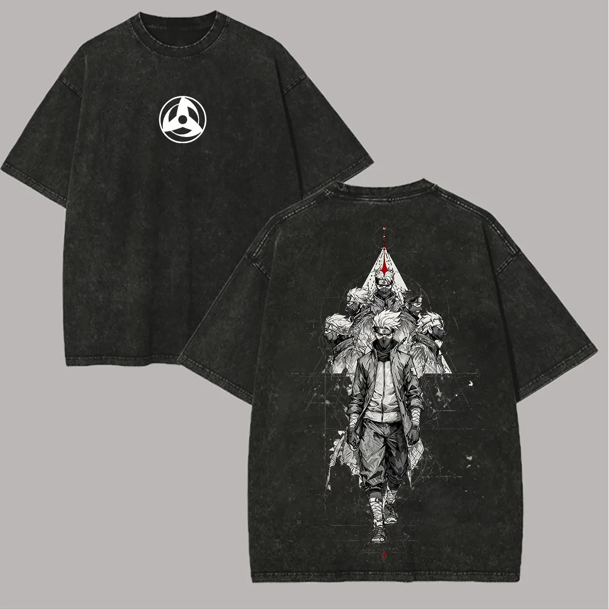 Kakashi Hatake T-Shirt - Naruto Acid Wash