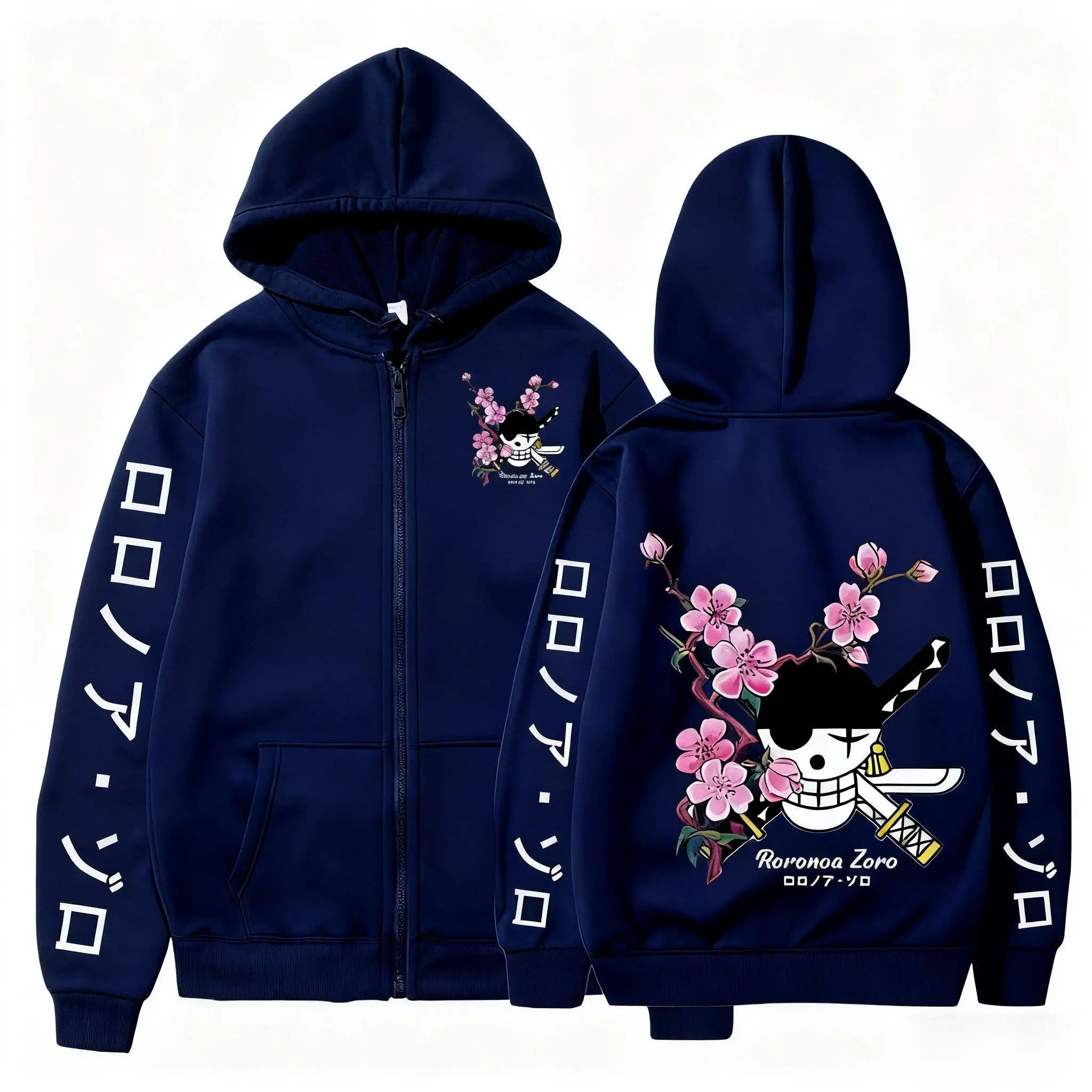Unisex Oversized Zip Up Hoodie - Streetwear Jacket