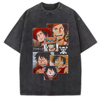 Anime One Piece Luffy Vintage Graphic T-Shirt
