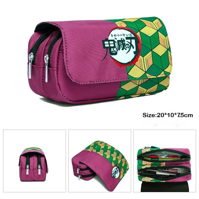 Demon Slayer 3D Anime Pen Bag for Students