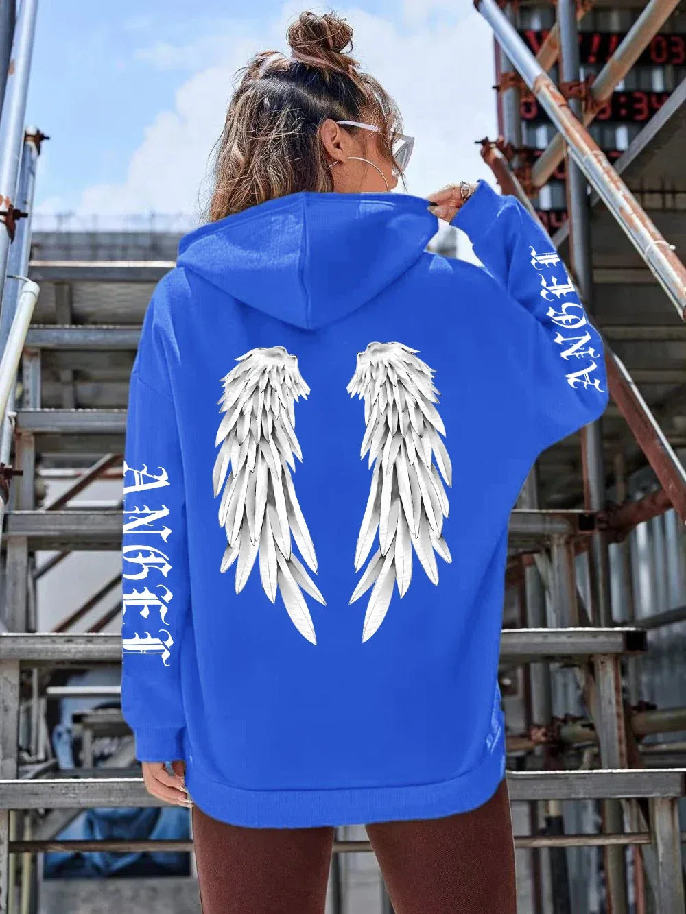 Beautiful Angel Wings Printed Hoodies Women Warm Comfortable Casual Hoodie Fashion Classic Hoody Loose Original Basic Clothes - cankarfashion