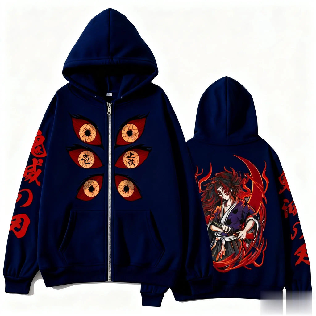 2026 Kinoko Kokushibo Men's Hoodie - Japanese Anime Style