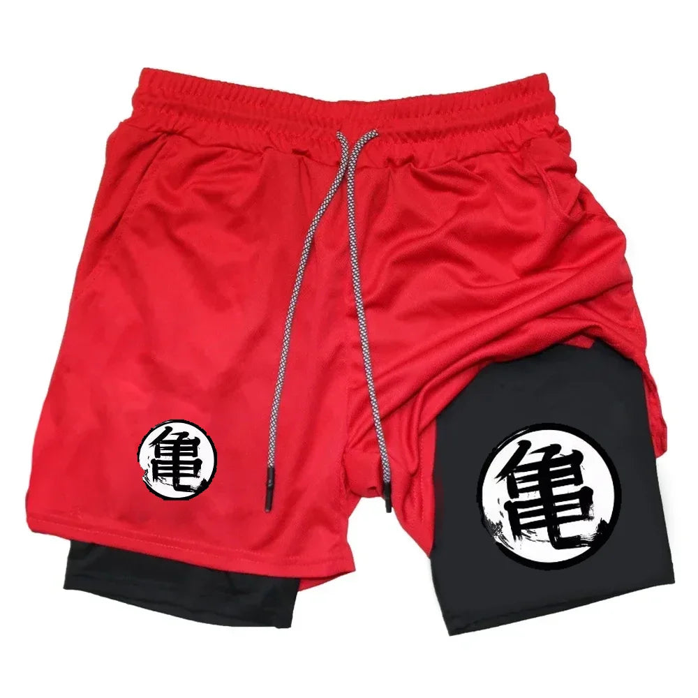 Dragon Ball Anime Printed Shorts - Quick-Drying Sports Pants