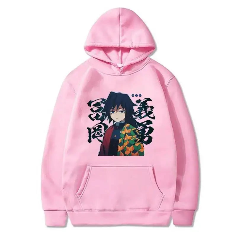 Demon Slayer Tomioka Giyuu Printed Hoodie