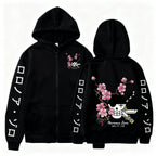 Unisex Oversized Zip Up Hoodie - Streetwear Jacket