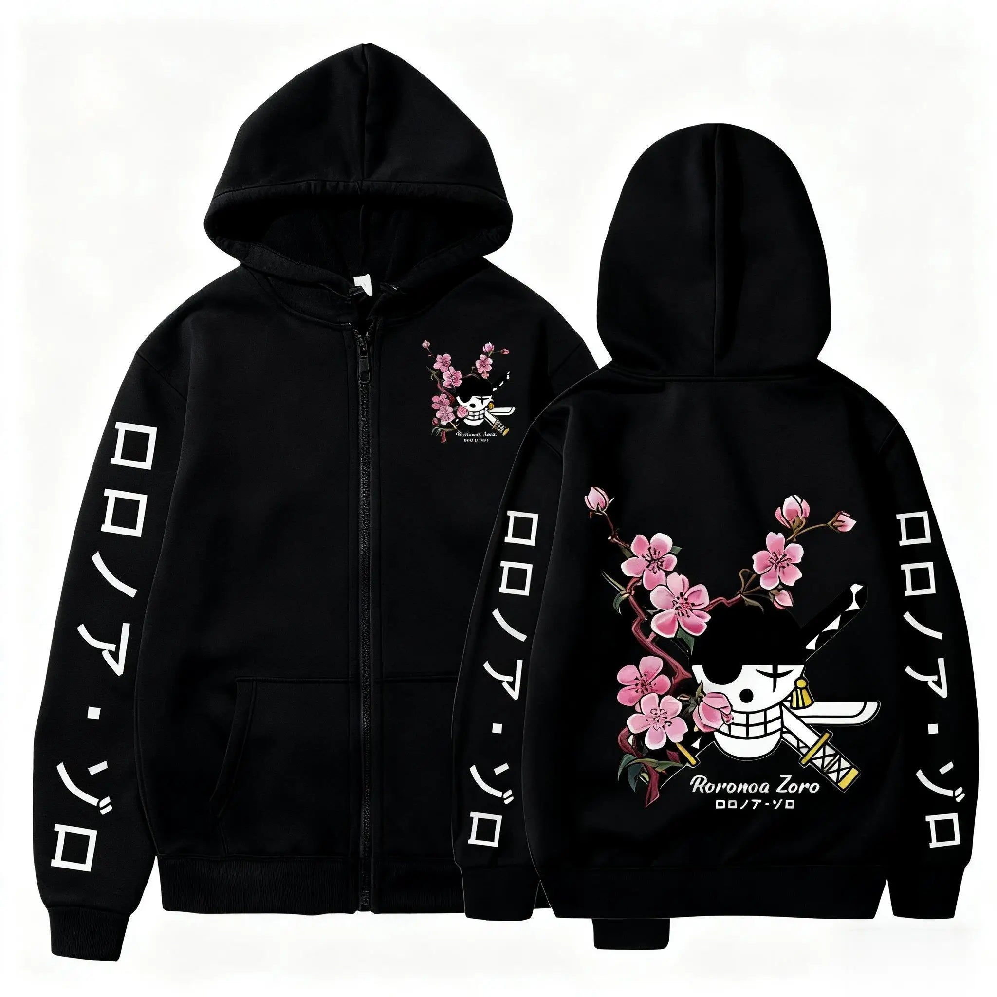 Unisex Oversized Zip Up Hoodie - Streetwear Jacket
