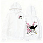 Unisex Oversized Zip Up Hoodie - Streetwear Jacket