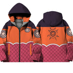 Naruto Akatsuki Fleece-Lined Zip-Up Hoodie