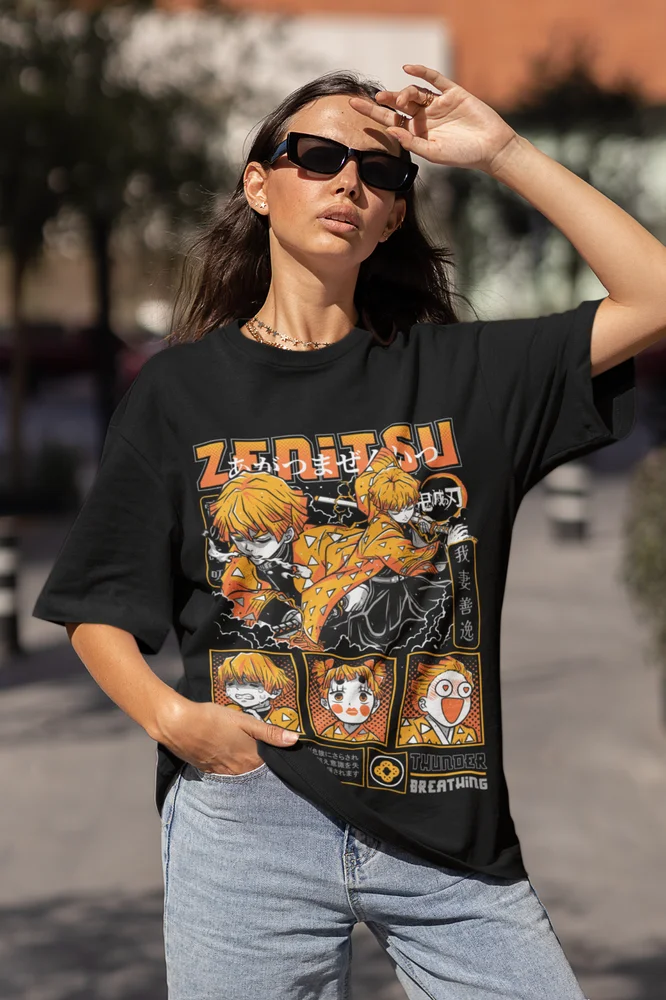 Agatsuma Zenitsu T-Shirt - Demon Slayer Halloween