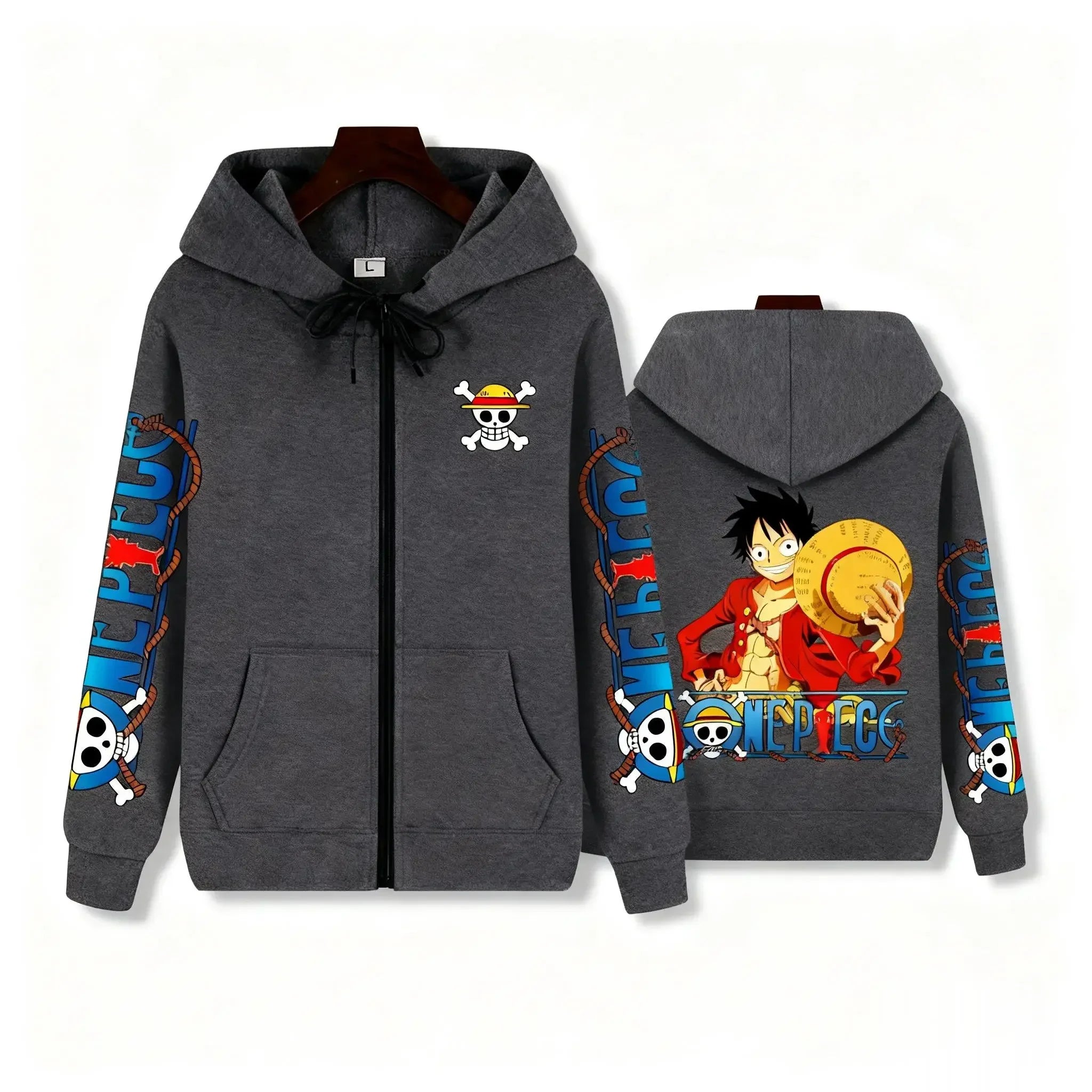 One Piece Luffy Zip Up Hoodie for Men & Women