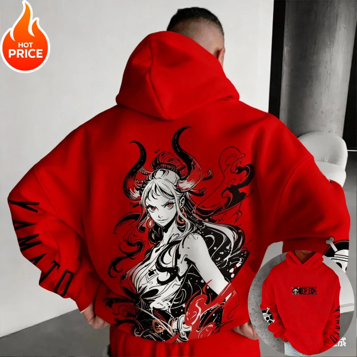 ONE PIECE Yamato Oversized Hoodie for Winter