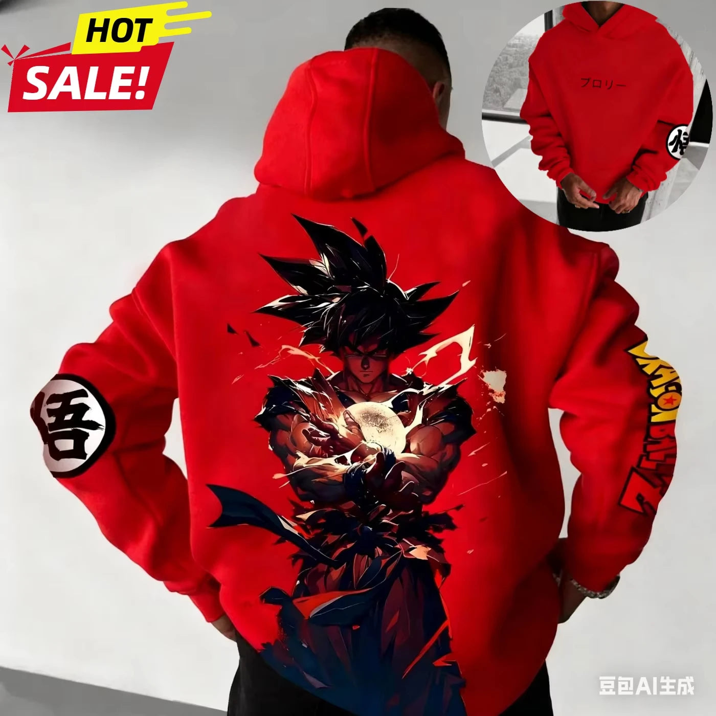 Dragon Ball Super Saiyan Hoodie for Men