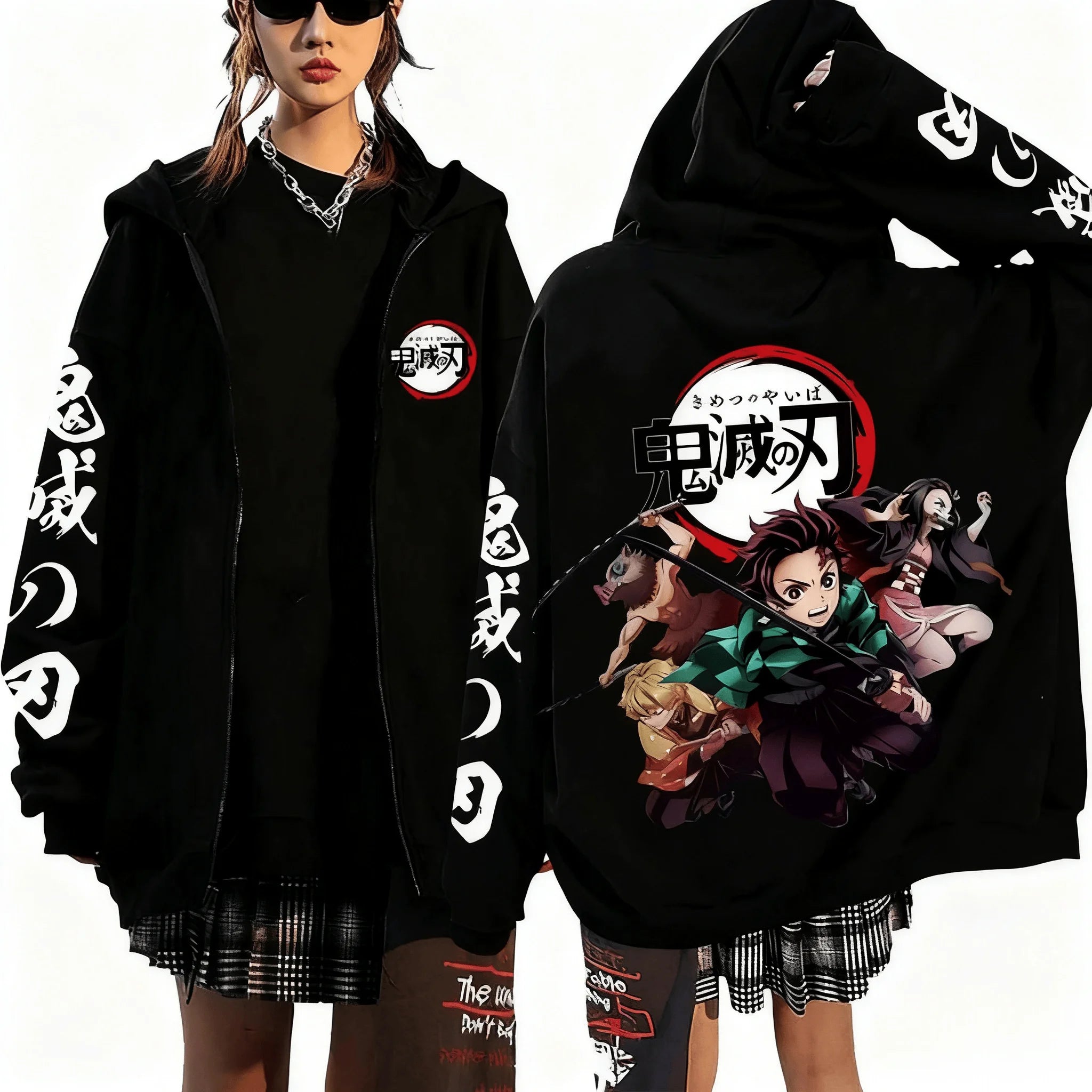 Men's Devil Killer Anime Zipper Hoodie