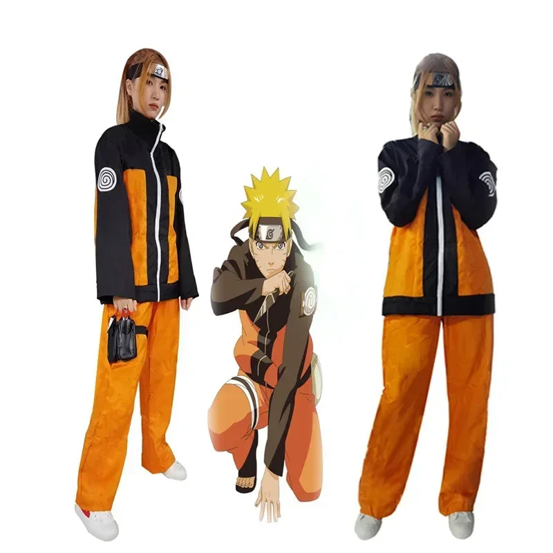 Anime Shippuden Cosplay Uzumaki Costume for Kids & Adults