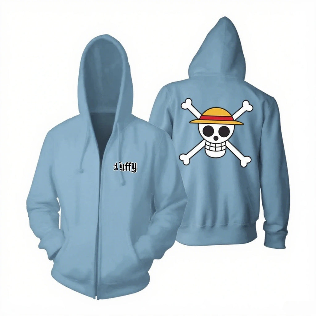 One Piece Luffy Zip Up Hoodie - Anime Streetwear