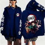 Men's Devil Killer Anime Zipper Hoodie