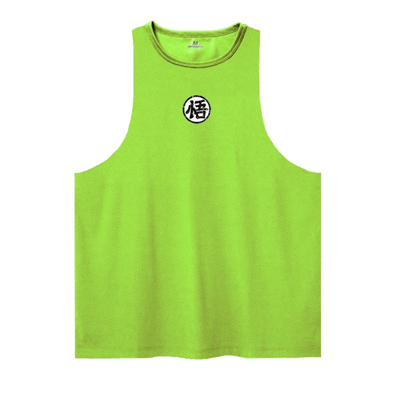 Anime goku Wu Font Funny Men's Tank Top