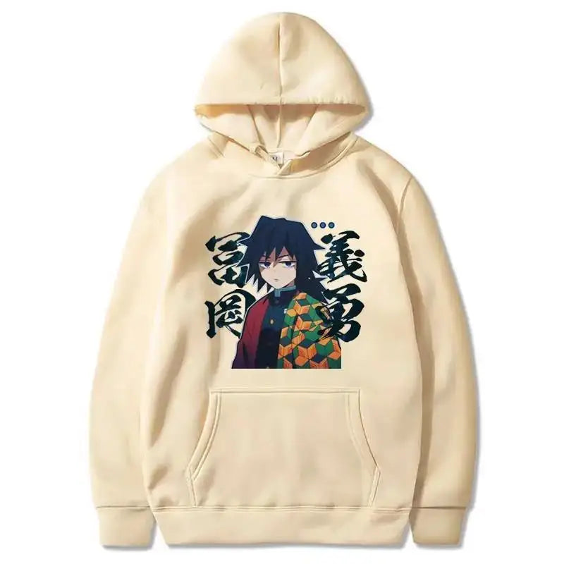 Demon Slayer Tomioka Giyuu Printed Hoodie